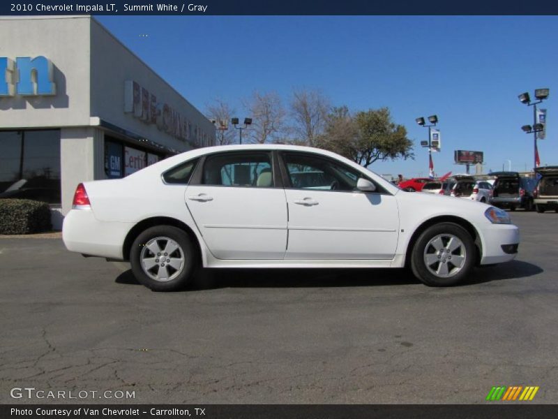 Summit White / Gray 2010 Chevrolet Impala LT