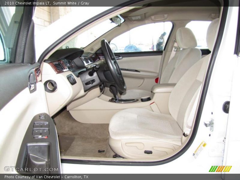 Summit White / Gray 2010 Chevrolet Impala LT