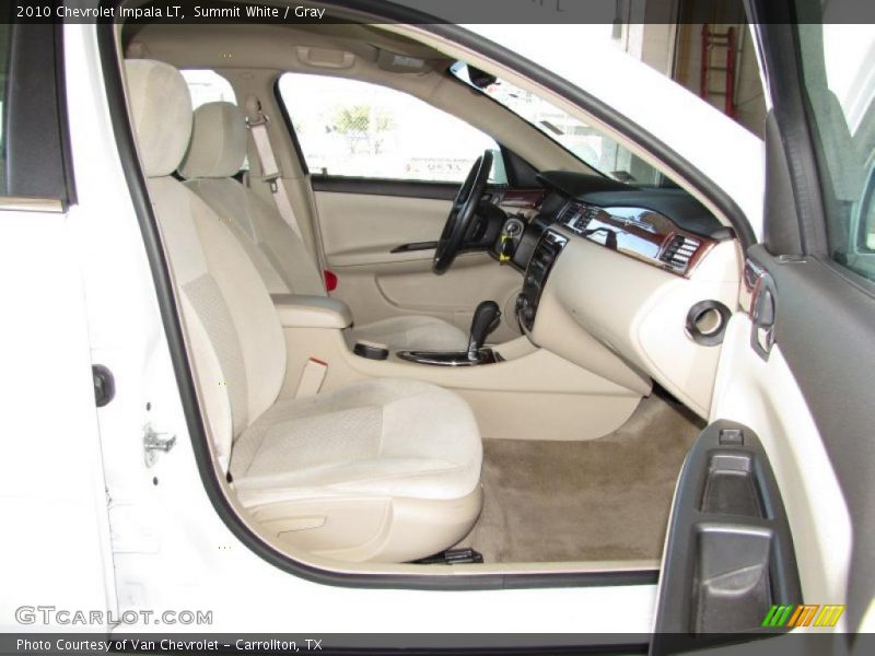 Summit White / Gray 2010 Chevrolet Impala LT