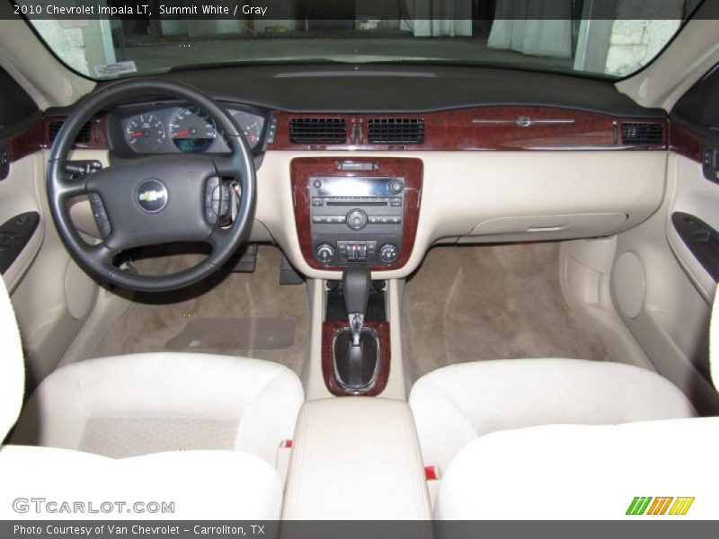 Summit White / Gray 2010 Chevrolet Impala LT