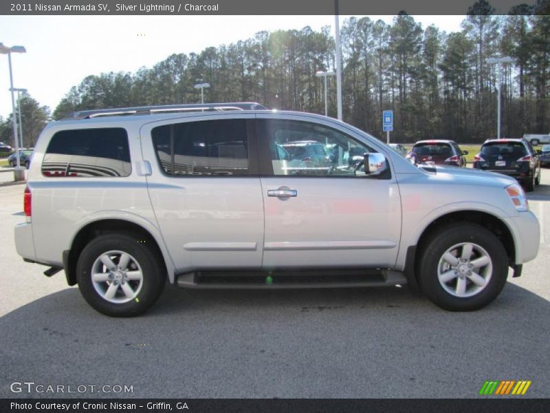 Silver Lightning / Charcoal 2011 Nissan Armada SV