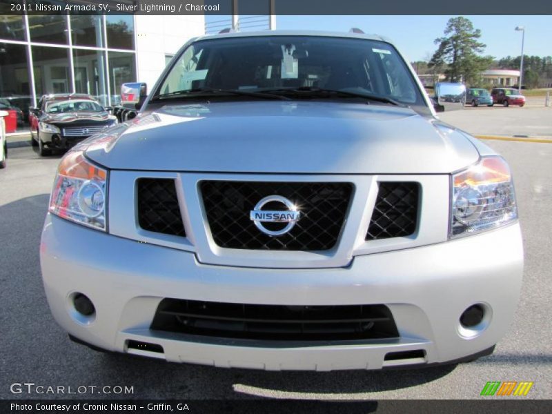 Silver Lightning / Charcoal 2011 Nissan Armada SV