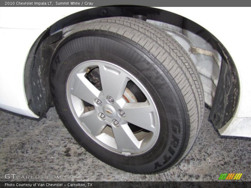 Summit White / Gray 2010 Chevrolet Impala LT