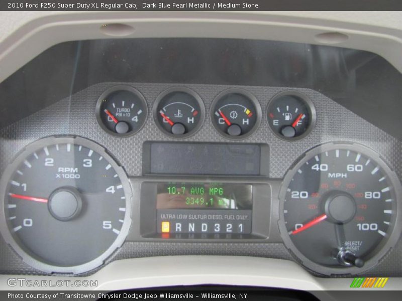  2010 F250 Super Duty XL Regular Cab XL Regular Cab Gauges