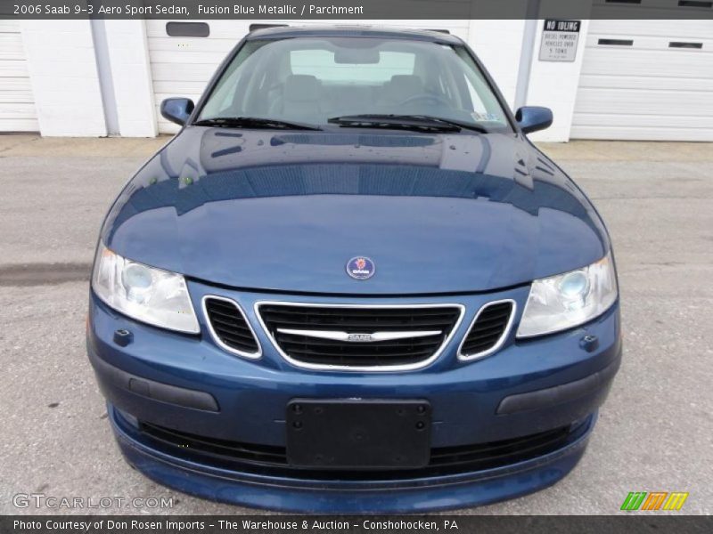 Fusion Blue Metallic / Parchment 2006 Saab 9-3 Aero Sport Sedan