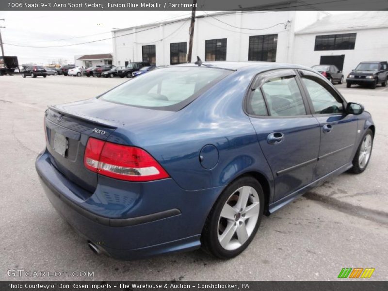 Fusion Blue Metallic / Parchment 2006 Saab 9-3 Aero Sport Sedan