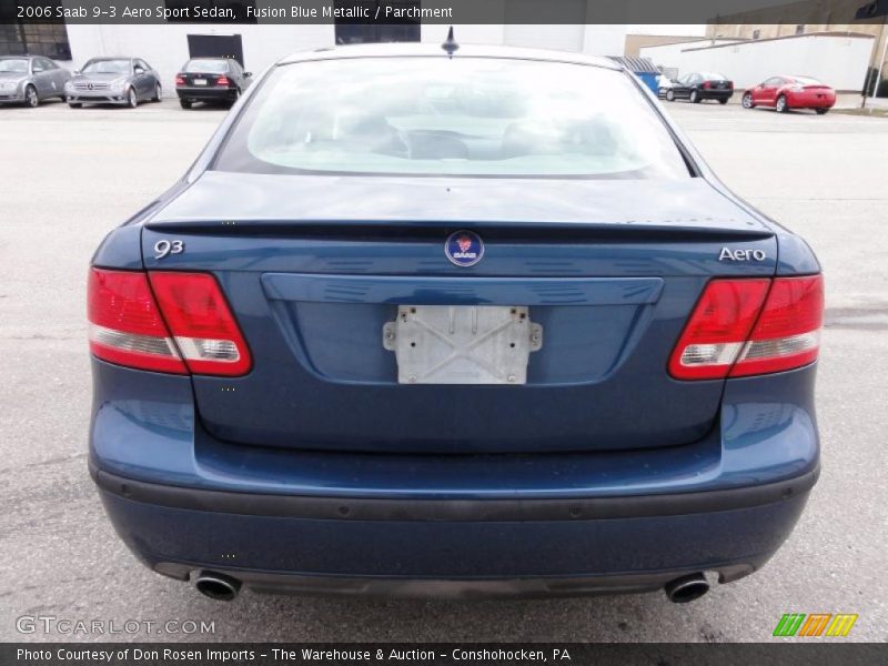 Fusion Blue Metallic / Parchment 2006 Saab 9-3 Aero Sport Sedan