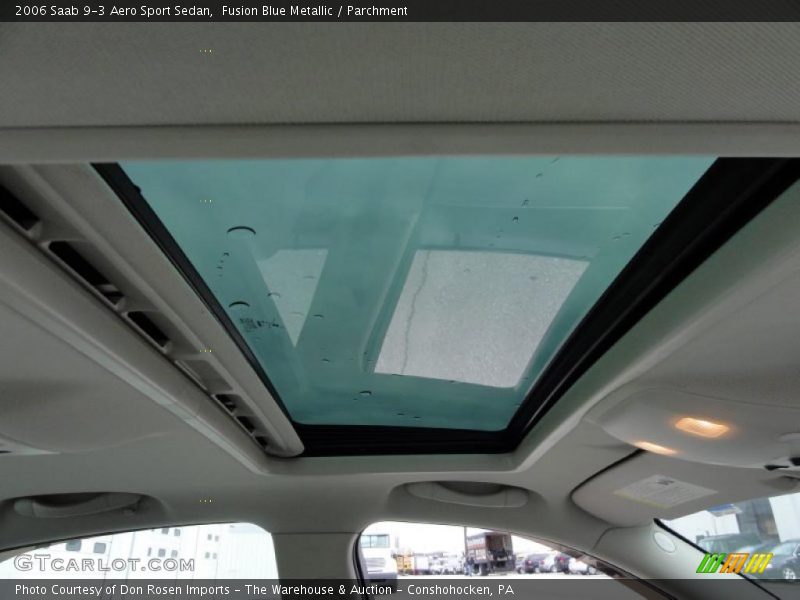 Sunroof of 2006 9-3 Aero Sport Sedan