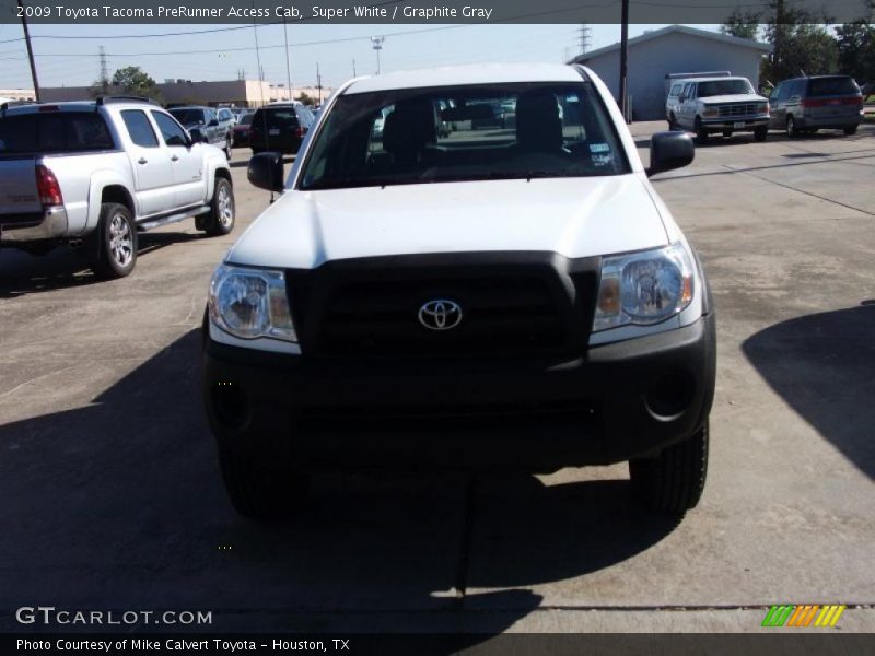 Super White / Graphite Gray 2009 Toyota Tacoma PreRunner Access Cab