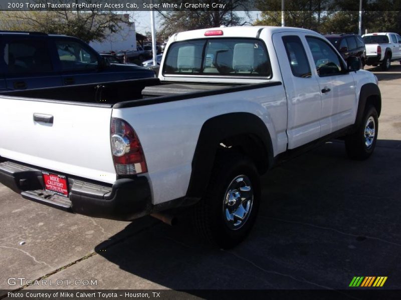 Super White / Graphite Gray 2009 Toyota Tacoma PreRunner Access Cab