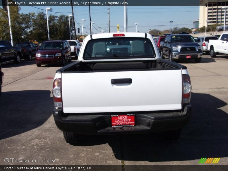 Super White / Graphite Gray 2009 Toyota Tacoma PreRunner Access Cab