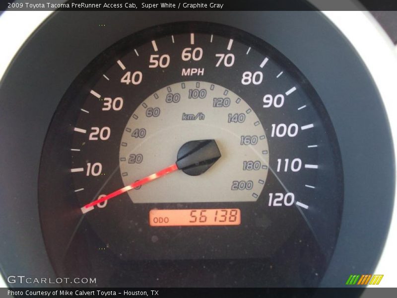 Super White / Graphite Gray 2009 Toyota Tacoma PreRunner Access Cab