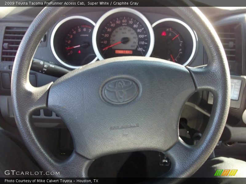 Super White / Graphite Gray 2009 Toyota Tacoma PreRunner Access Cab