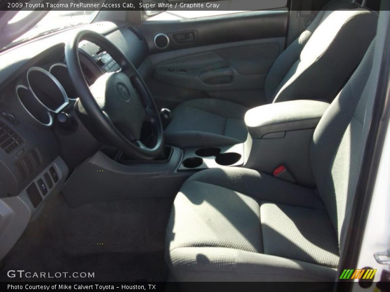 Super White / Graphite Gray 2009 Toyota Tacoma PreRunner Access Cab