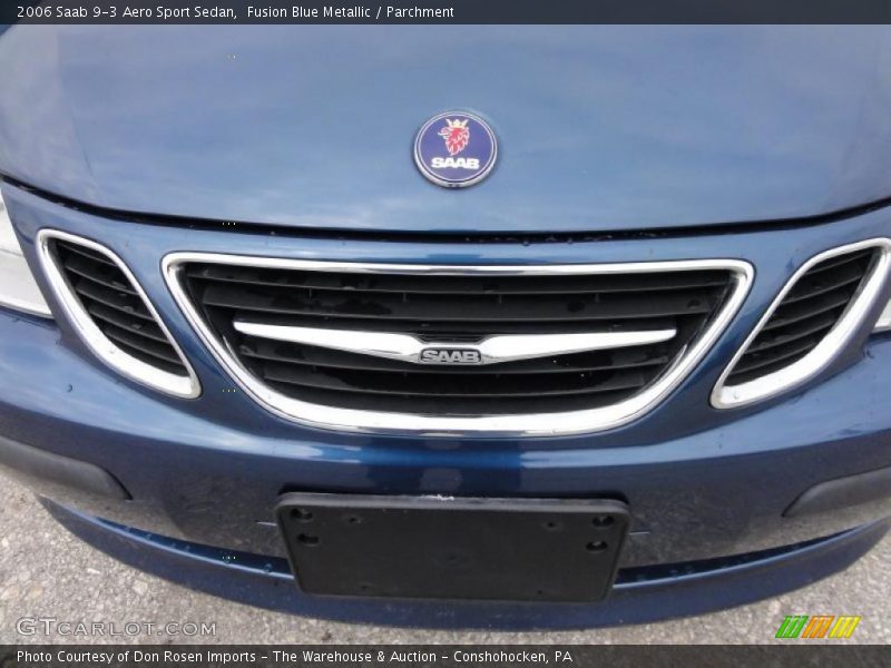 Fusion Blue Metallic / Parchment 2006 Saab 9-3 Aero Sport Sedan