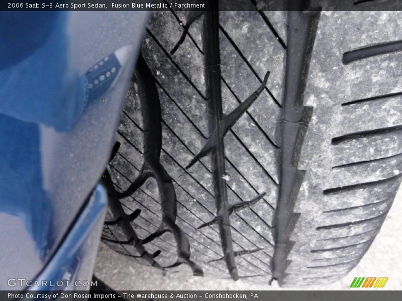 Fusion Blue Metallic / Parchment 2006 Saab 9-3 Aero Sport Sedan