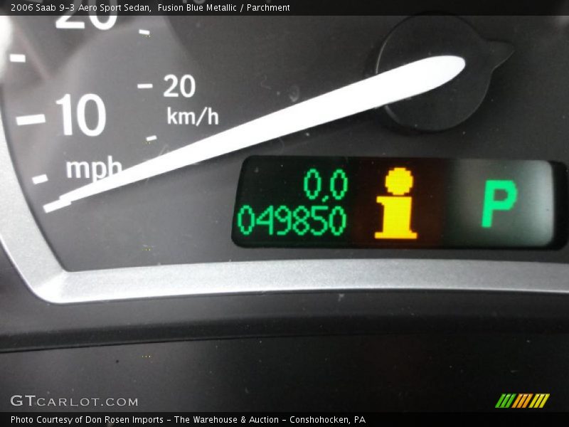 Fusion Blue Metallic / Parchment 2006 Saab 9-3 Aero Sport Sedan