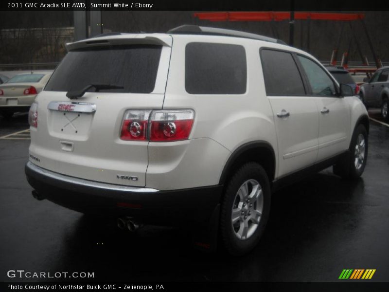 Summit White / Ebony 2011 GMC Acadia SLE AWD