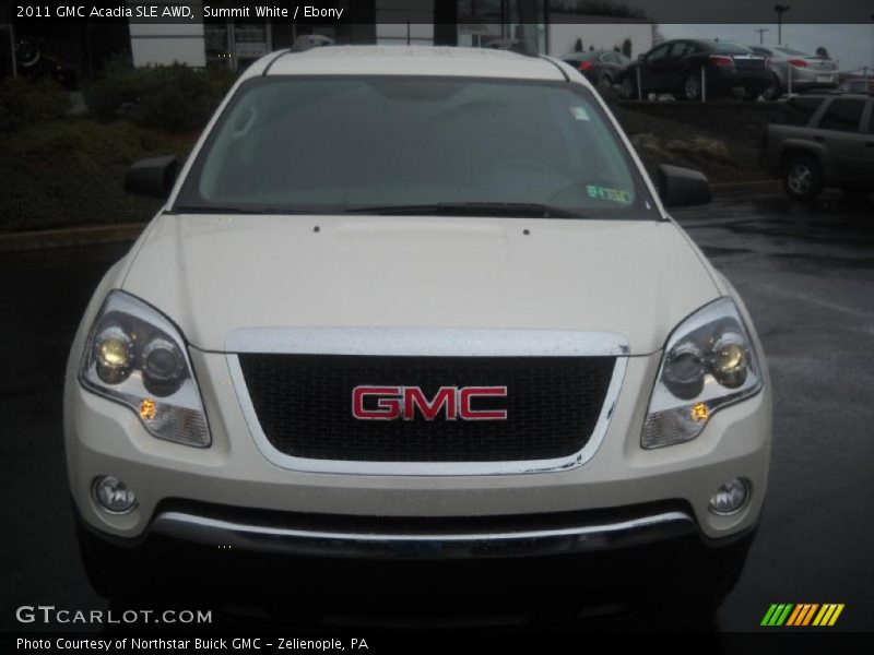 Summit White / Ebony 2011 GMC Acadia SLE AWD