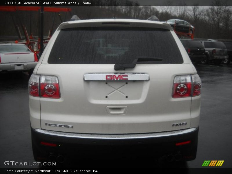 Summit White / Ebony 2011 GMC Acadia SLE AWD