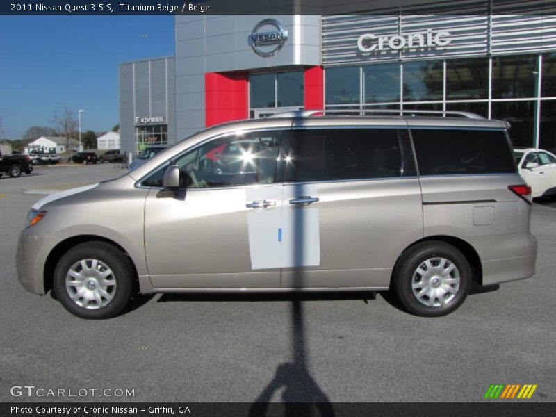 Titanium Beige / Beige 2011 Nissan Quest 3.5 S