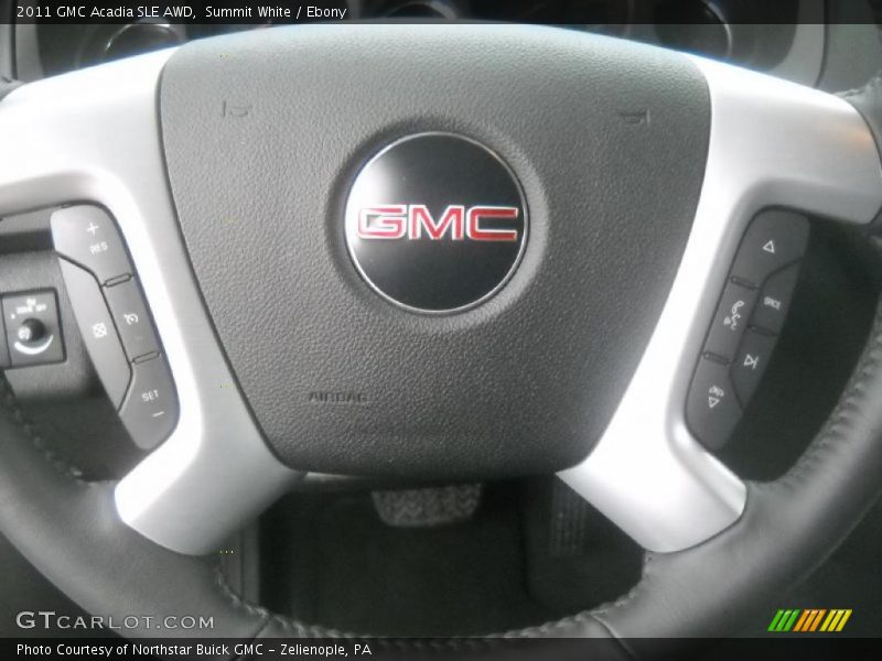 Summit White / Ebony 2011 GMC Acadia SLE AWD