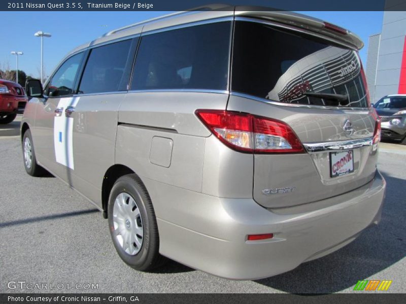 Titanium Beige / Beige 2011 Nissan Quest 3.5 S