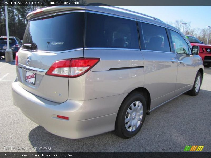 Titanium Beige / Beige 2011 Nissan Quest 3.5 S