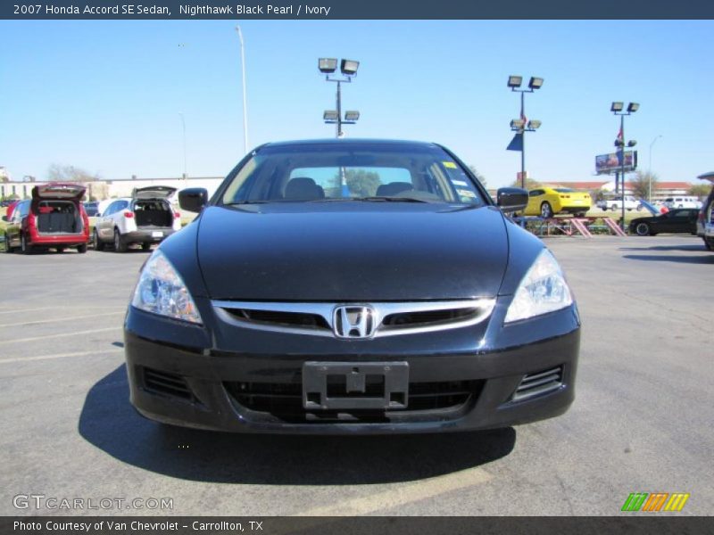Nighthawk Black Pearl / Ivory 2007 Honda Accord SE Sedan