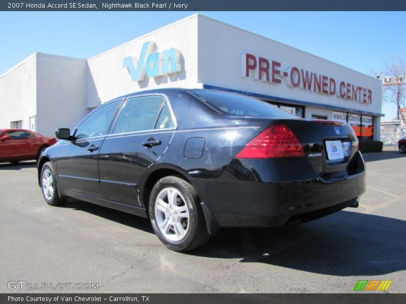 Nighthawk Black Pearl / Ivory 2007 Honda Accord SE Sedan
