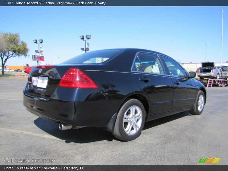 Nighthawk Black Pearl / Ivory 2007 Honda Accord SE Sedan