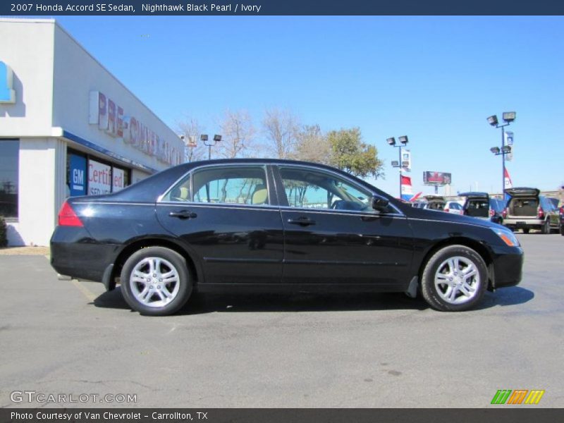 Nighthawk Black Pearl / Ivory 2007 Honda Accord SE Sedan