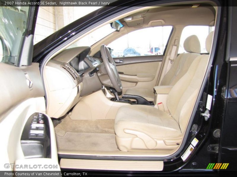 Nighthawk Black Pearl / Ivory 2007 Honda Accord SE Sedan