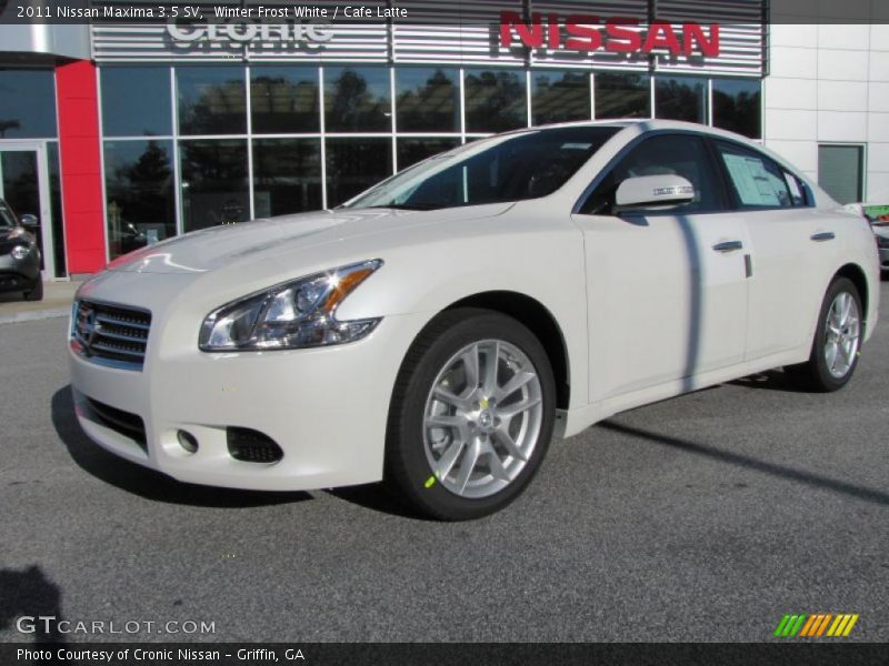Winter Frost White / Cafe Latte 2011 Nissan Maxima 3.5 SV