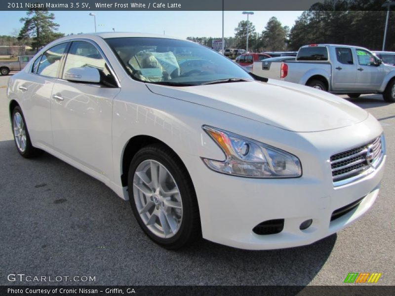 Winter Frost White / Cafe Latte 2011 Nissan Maxima 3.5 SV