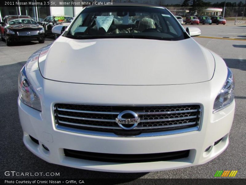 Winter Frost White / Cafe Latte 2011 Nissan Maxima 3.5 SV