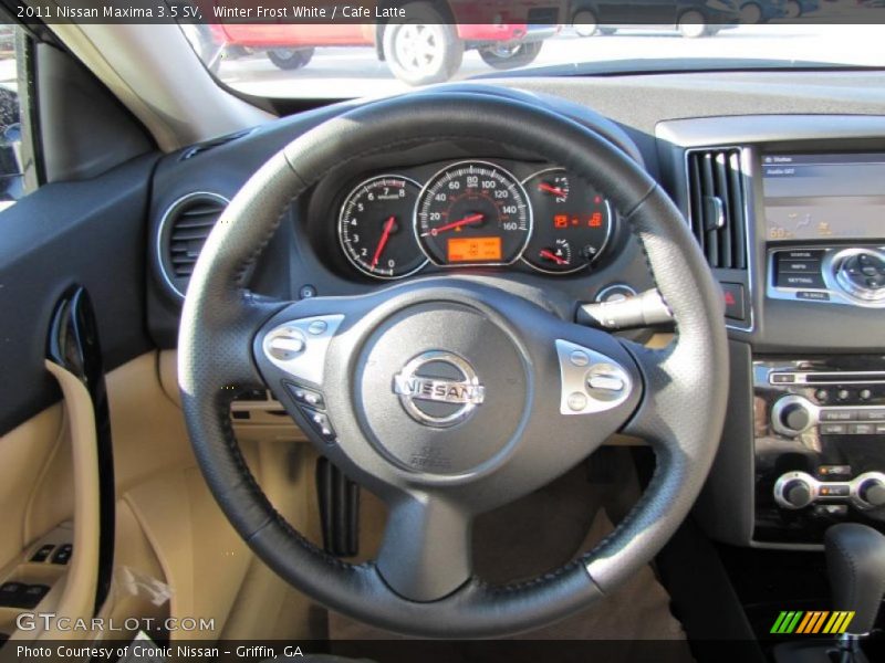 Winter Frost White / Cafe Latte 2011 Nissan Maxima 3.5 SV