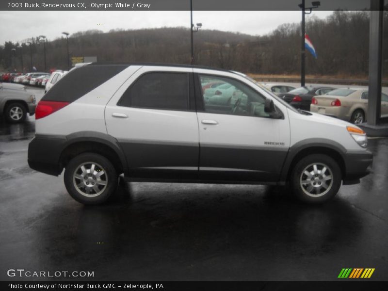 Olympic White / Gray 2003 Buick Rendezvous CX