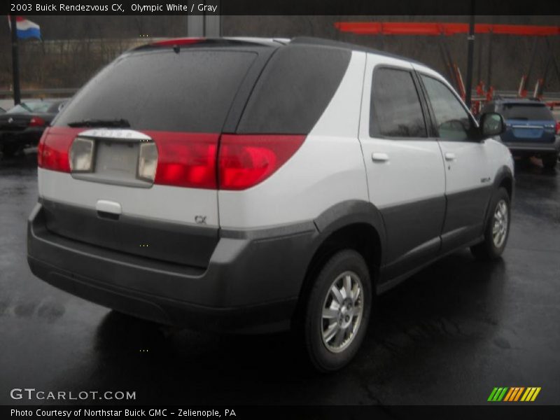 Olympic White / Gray 2003 Buick Rendezvous CX