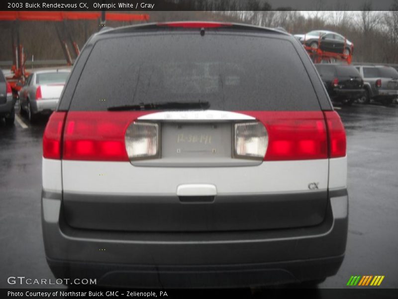 Olympic White / Gray 2003 Buick Rendezvous CX