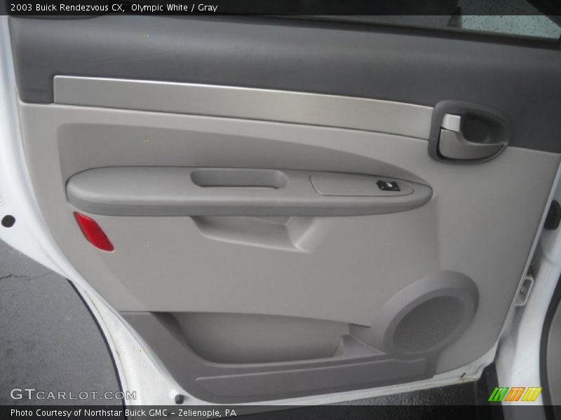 Olympic White / Gray 2003 Buick Rendezvous CX