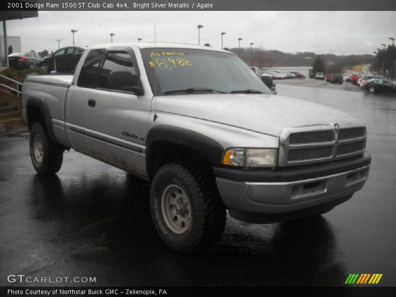 Bright Silver Metallic / Agate 2001 Dodge Ram 1500 ST Club Cab 4x4