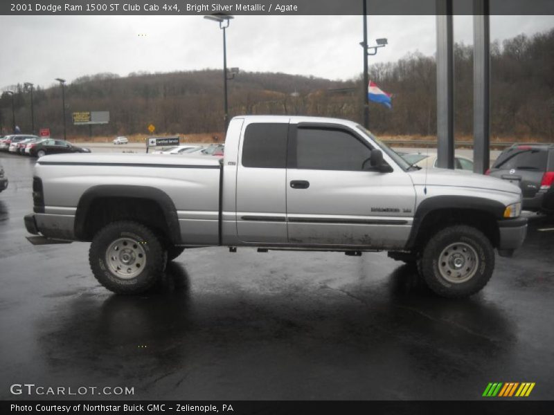 Bright Silver Metallic / Agate 2001 Dodge Ram 1500 ST Club Cab 4x4