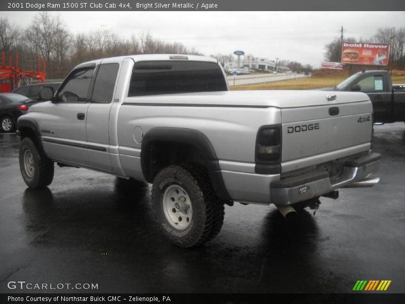 Bright Silver Metallic / Agate 2001 Dodge Ram 1500 ST Club Cab 4x4