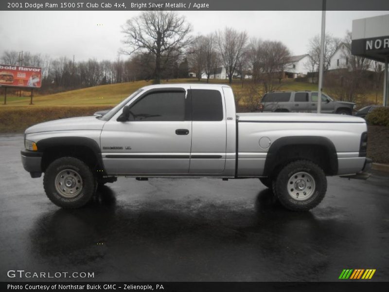 Bright Silver Metallic / Agate 2001 Dodge Ram 1500 ST Club Cab 4x4
