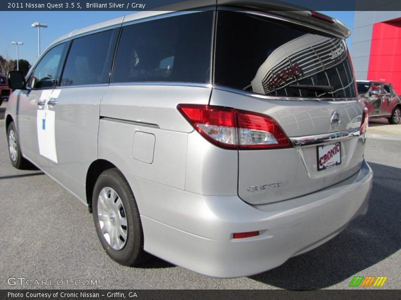 Brilliant Silver / Gray 2011 Nissan Quest 3.5 S