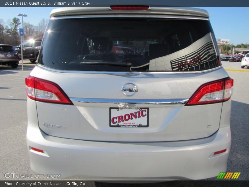 Brilliant Silver / Gray 2011 Nissan Quest 3.5 S