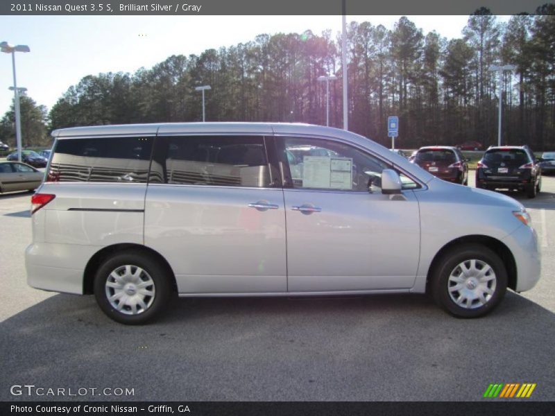 Brilliant Silver / Gray 2011 Nissan Quest 3.5 S