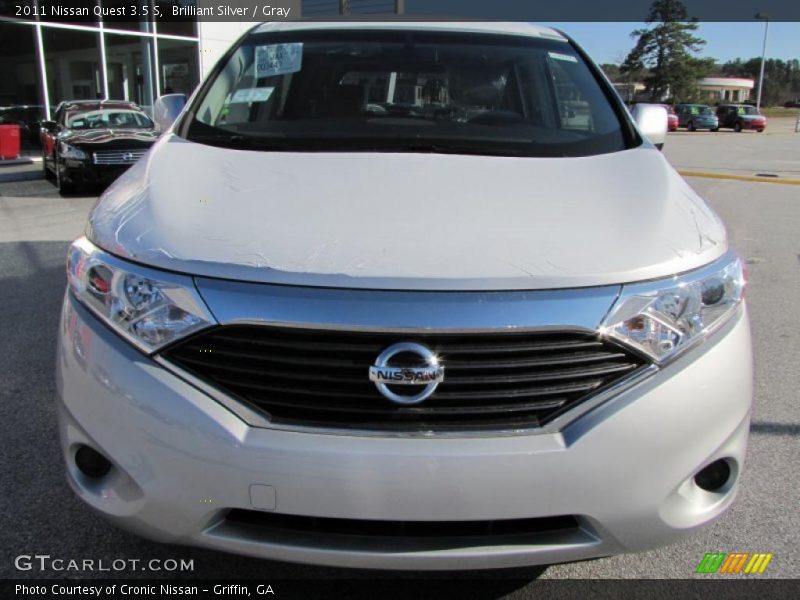 Brilliant Silver / Gray 2011 Nissan Quest 3.5 S