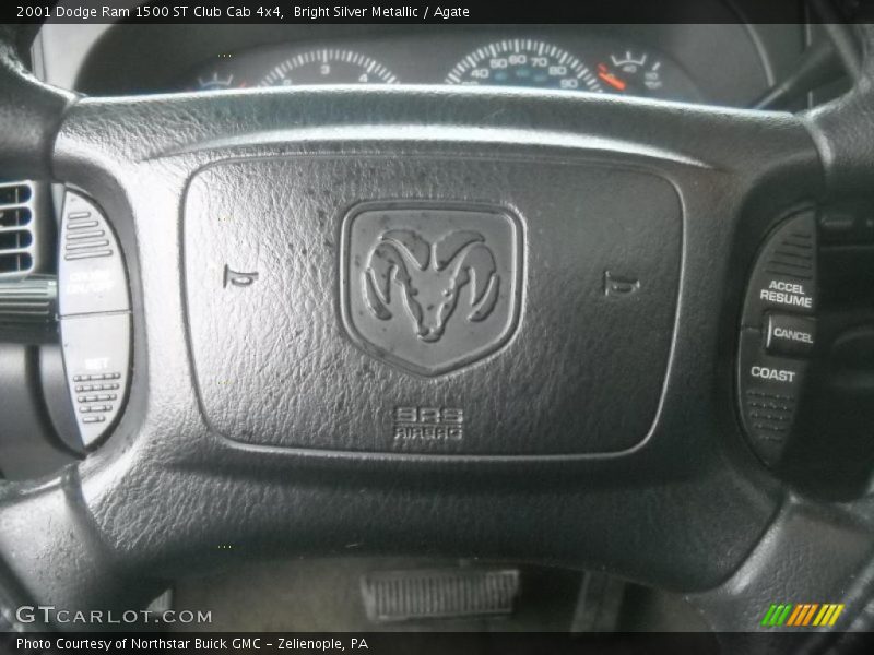 Bright Silver Metallic / Agate 2001 Dodge Ram 1500 ST Club Cab 4x4